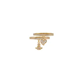 Brandita Heart & Orb Ring Set, Medium - Gold - 64020009-01R102-CN-M