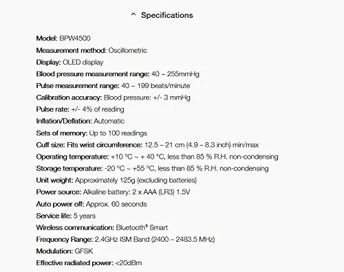 Braun iCheck 7 Wrist Blood Pressure Monitor for Smart and Fast Measurement