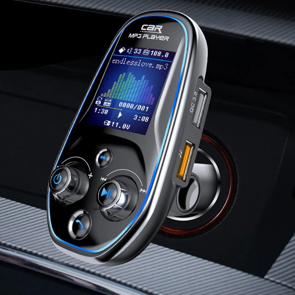 Bt29 Car Bluetooth Mp3 Player 1.44 Tft Color Screen Display Aux
