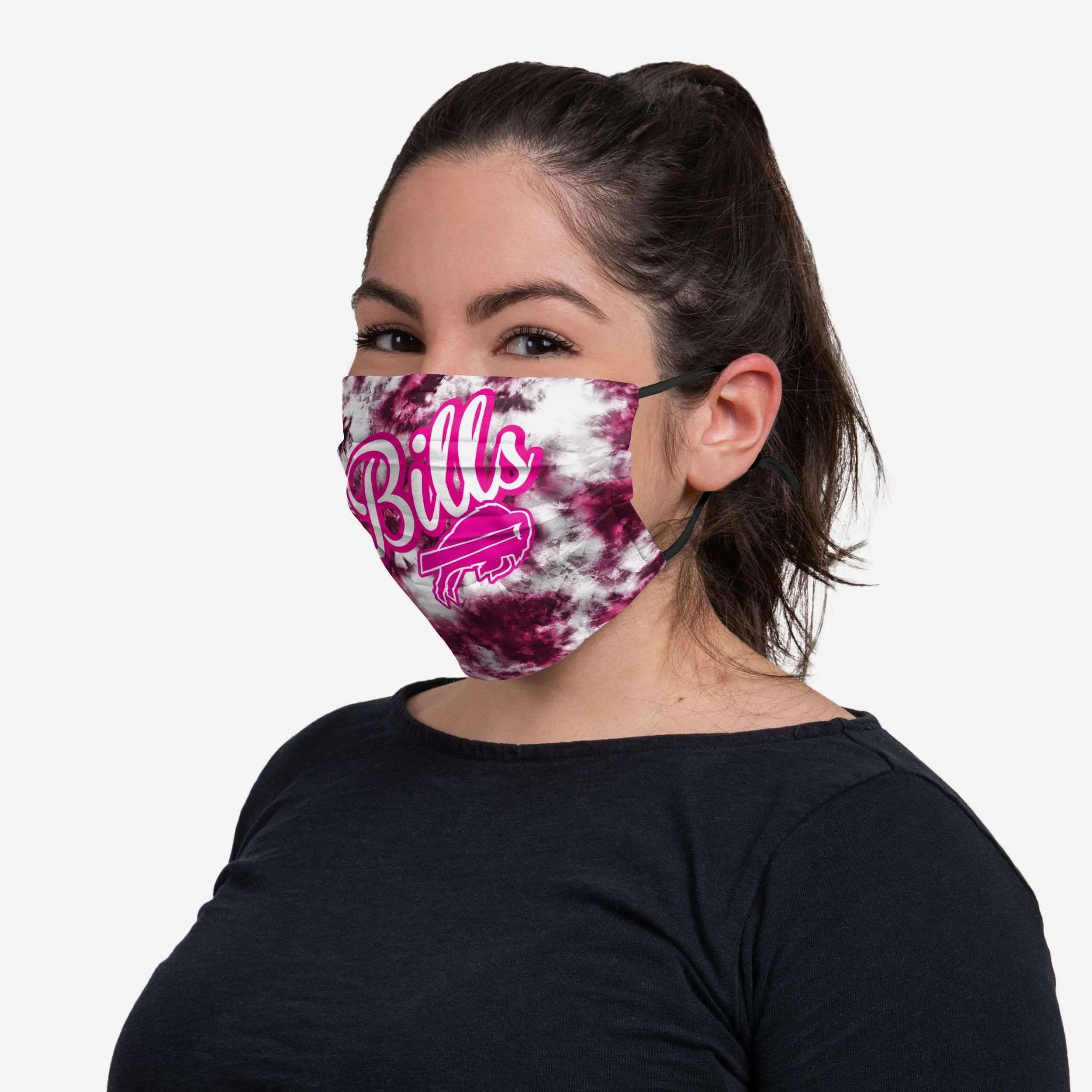 Buffalo Bills Pink Tie-Dye Adjustable Face Cover