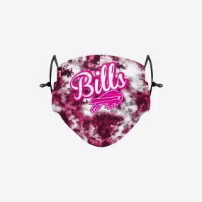 Buffalo Bills Pink Tie-Dye Adjustable Face Cover