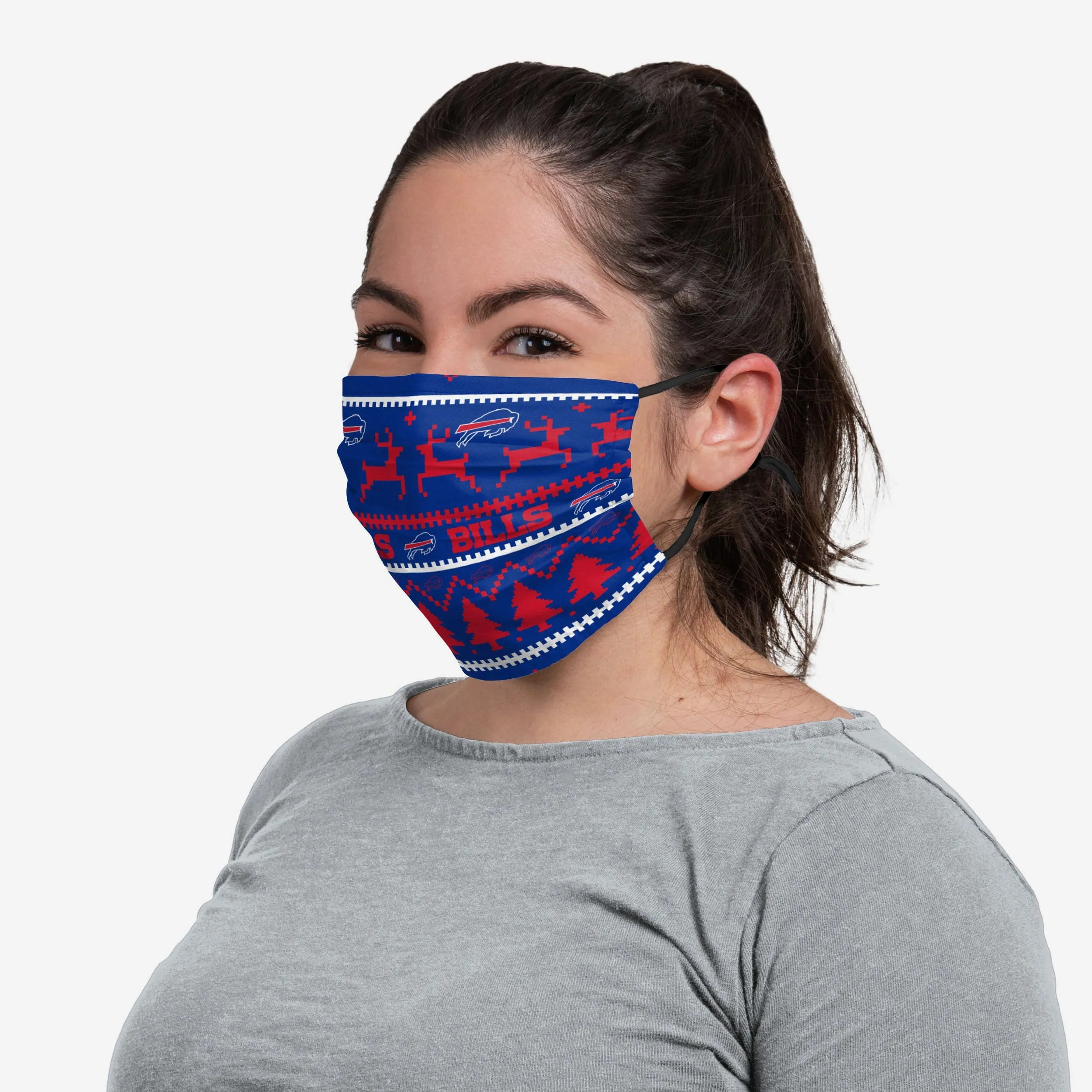 Buffalo Bills Wordmark Holiday Adjustable Face Cover
