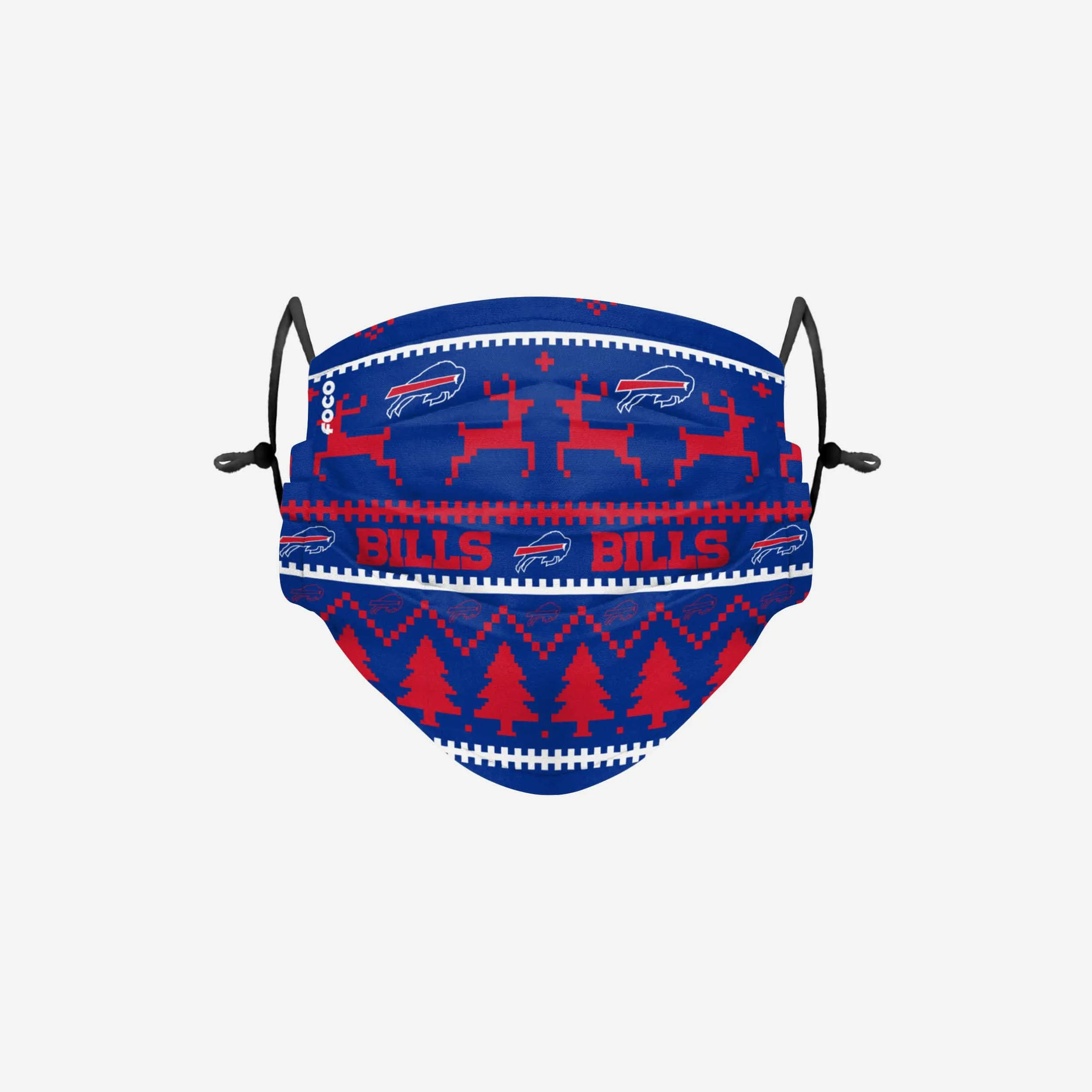 Buffalo Bills Wordmark Holiday Adjustable Face Cover