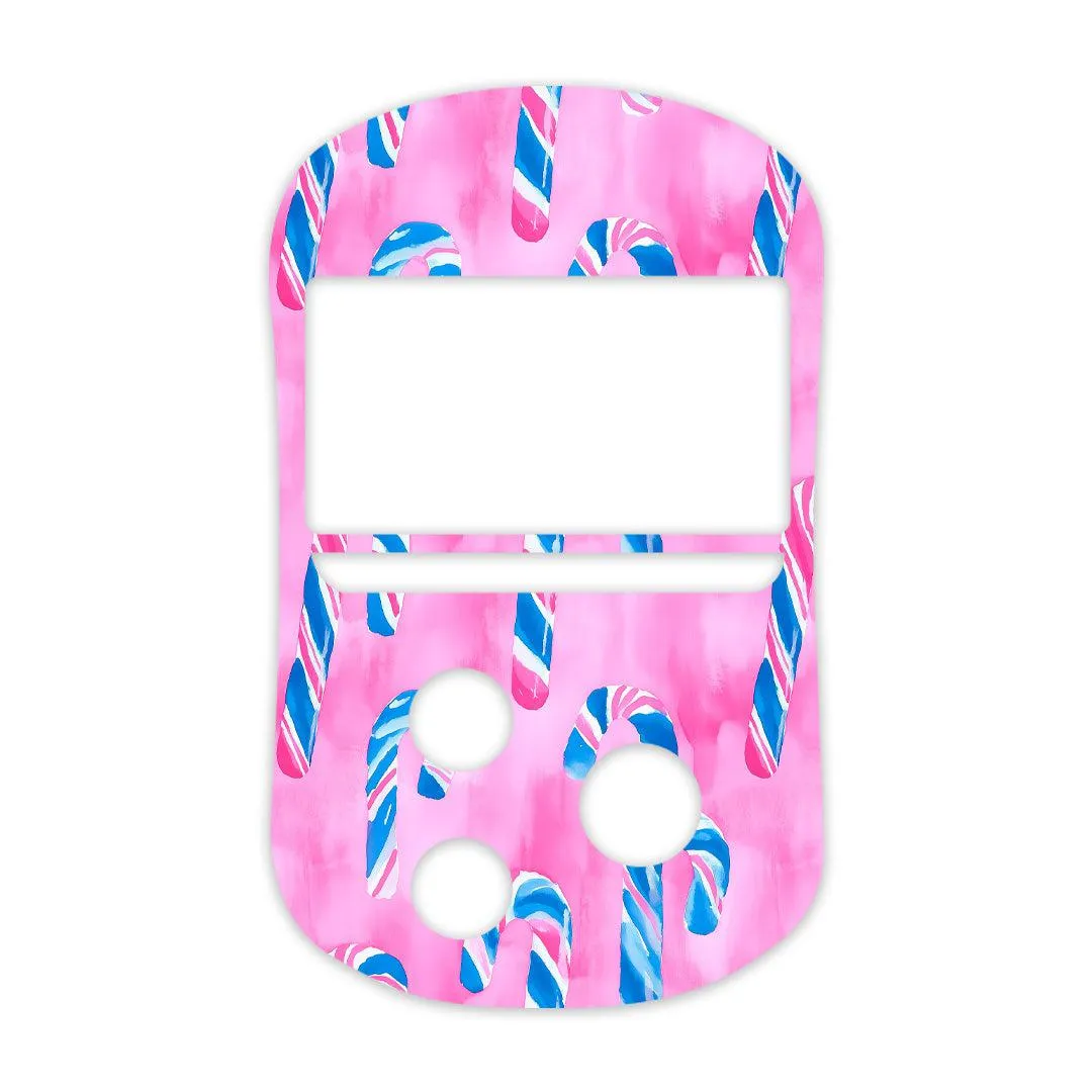 Candy Canes Sticker for OneTouch Verio Flex Glucometer