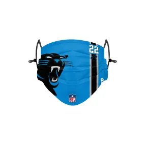 Carolina Panthers NFL Christian McCaffrey On-Field Sideline Logo Face Cover