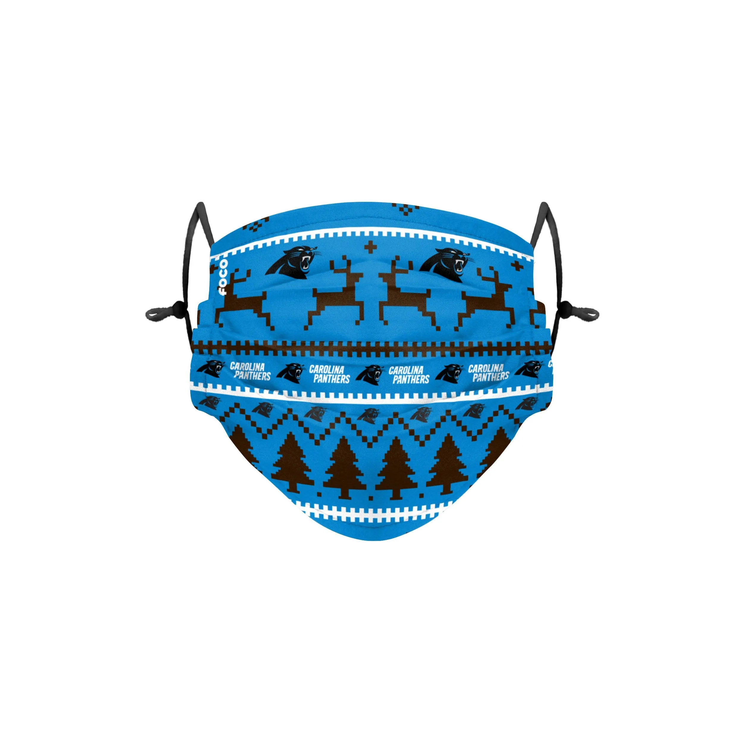 Carolina Panthers NFL Wordmark Holiday Adjustable Face Cover
