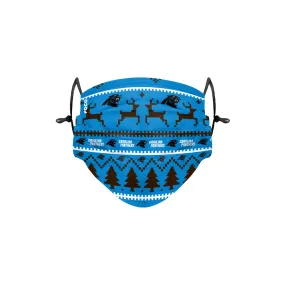 Carolina Panthers NFL Wordmark Holiday Adjustable Face Cover
