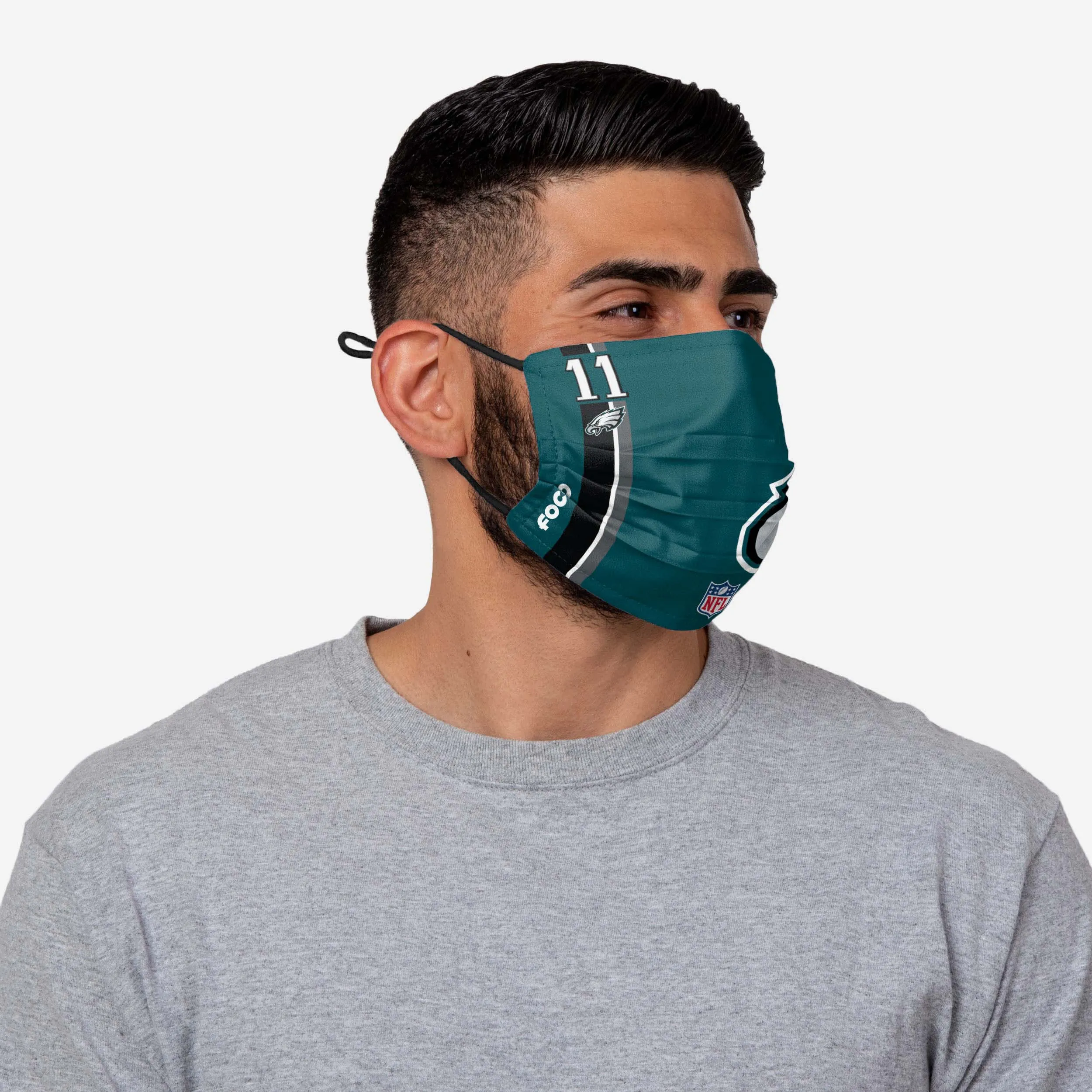 Carson Wentz Philadelphia Eagles On-Field Sideline Logo Face Cover