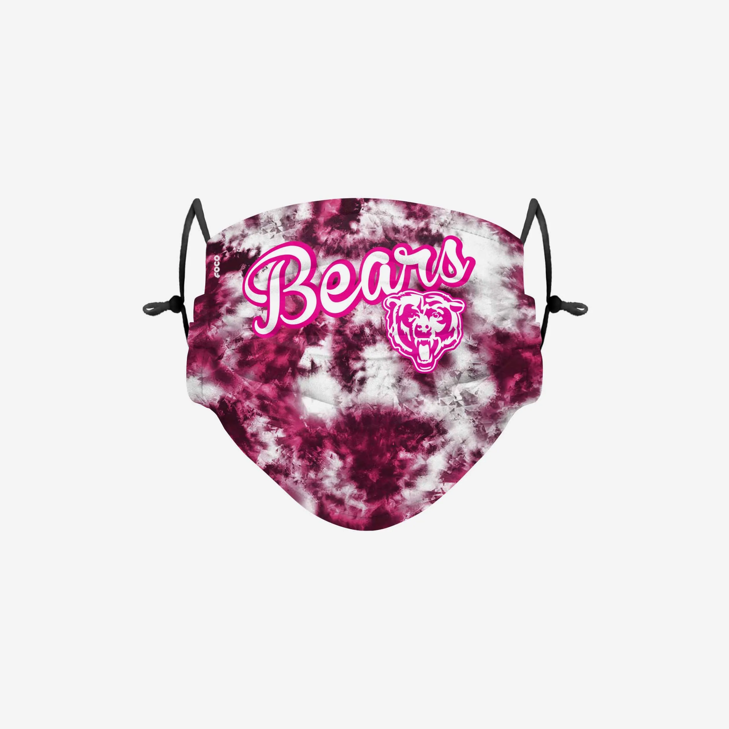 Chicago Bears Pink Tie-Dye Adjustable Face Cover