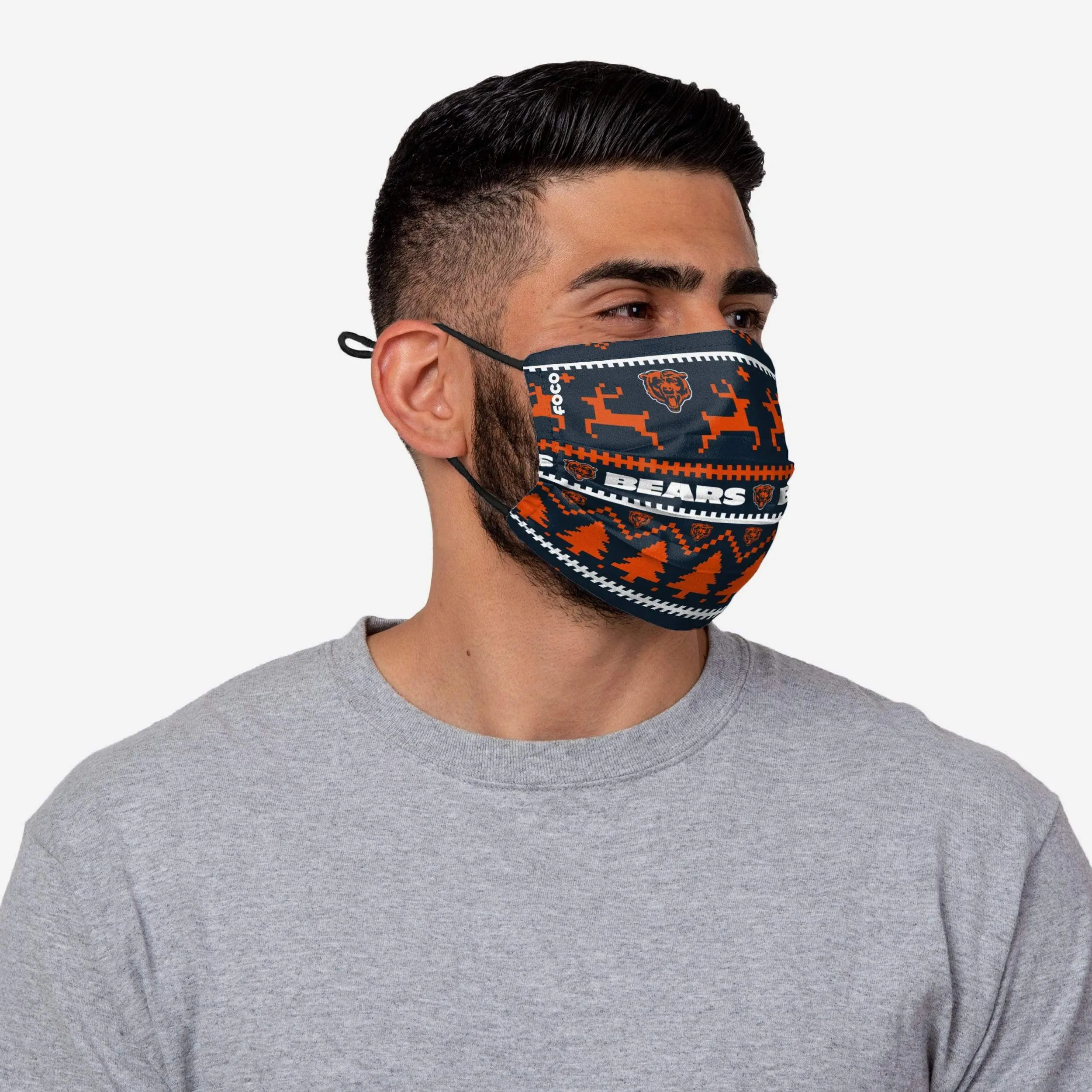 Chicago Bears Wordmark Holiday Adjustable Face Cover