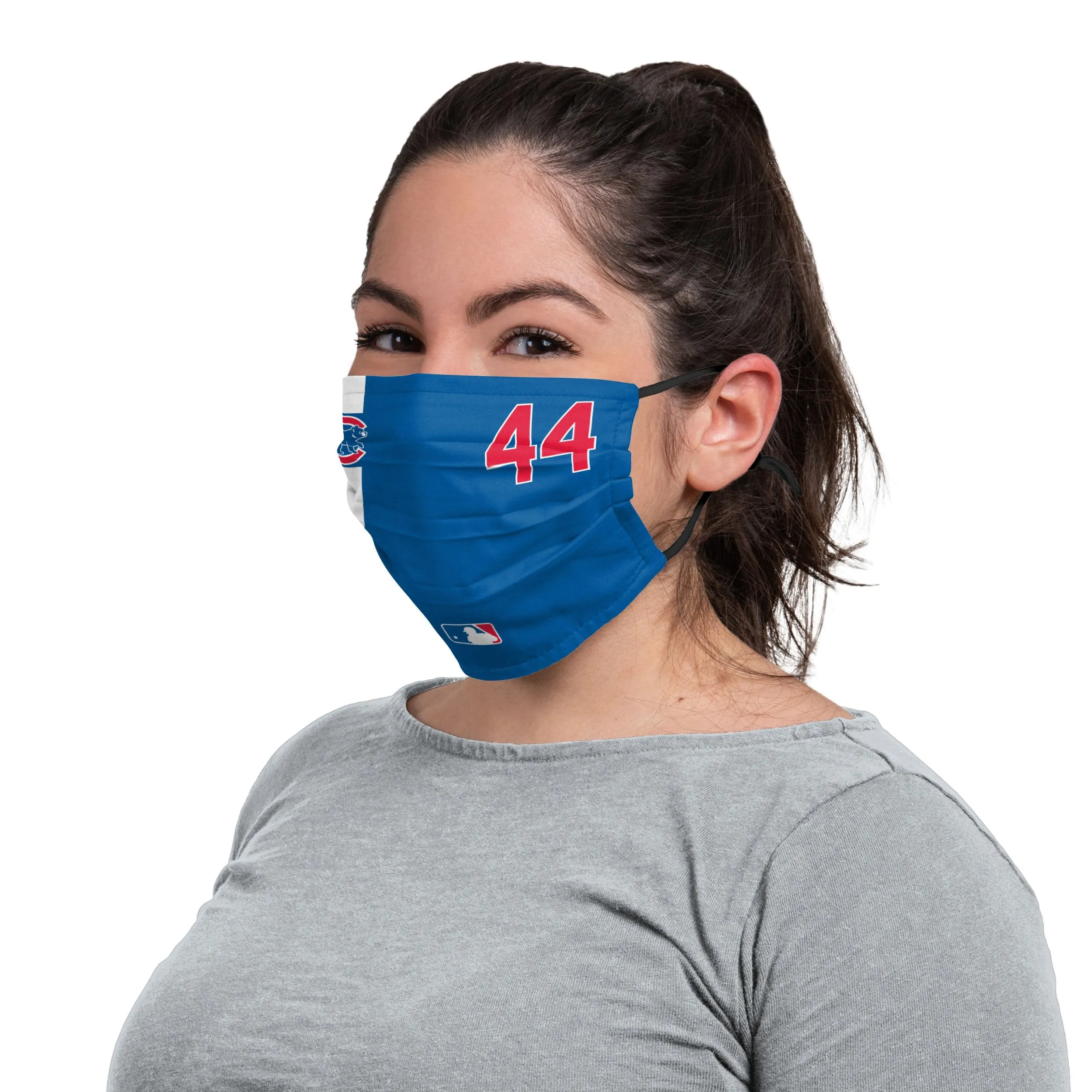 Chicago Cubs MLB Anthony Rizzo On-Field Adjustable Blue Face Cover