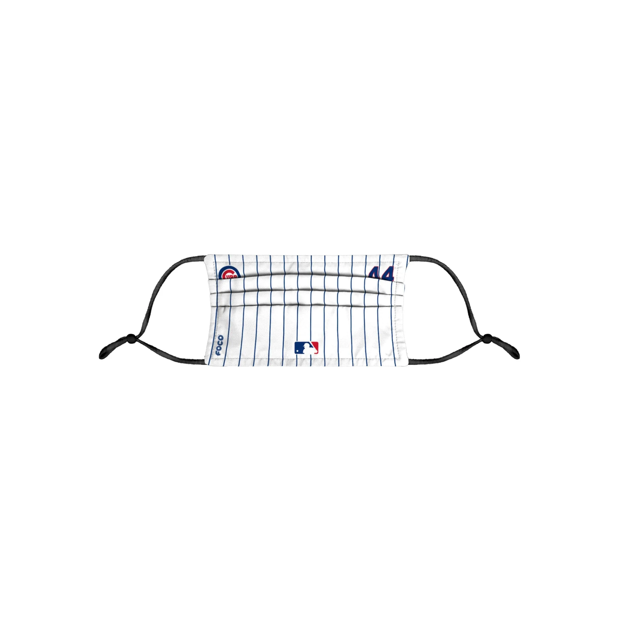 Chicago Cubs MLB Anthony Rizzo On-Field Gameday Pinstripe Adjustable Face Cover