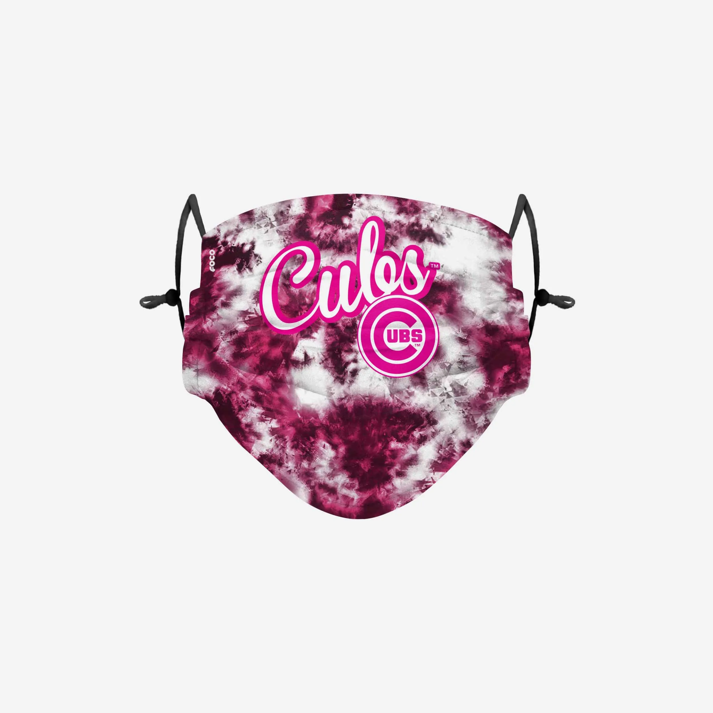 Chicago Cubs Pink Tie-Dye Adjustable Face Cover