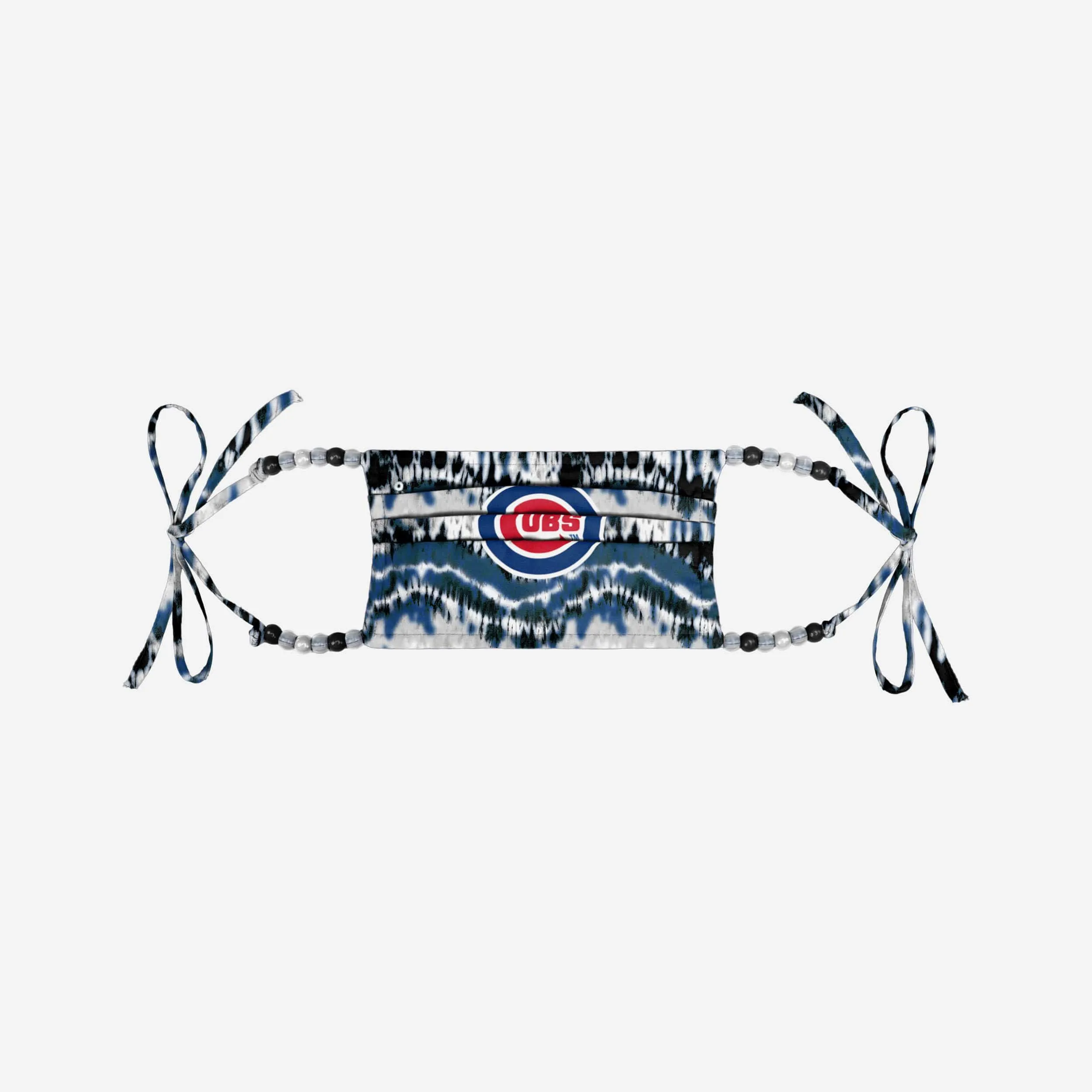 Chicago Cubs Tie-Dye Beaded Tie-Back Face Cover