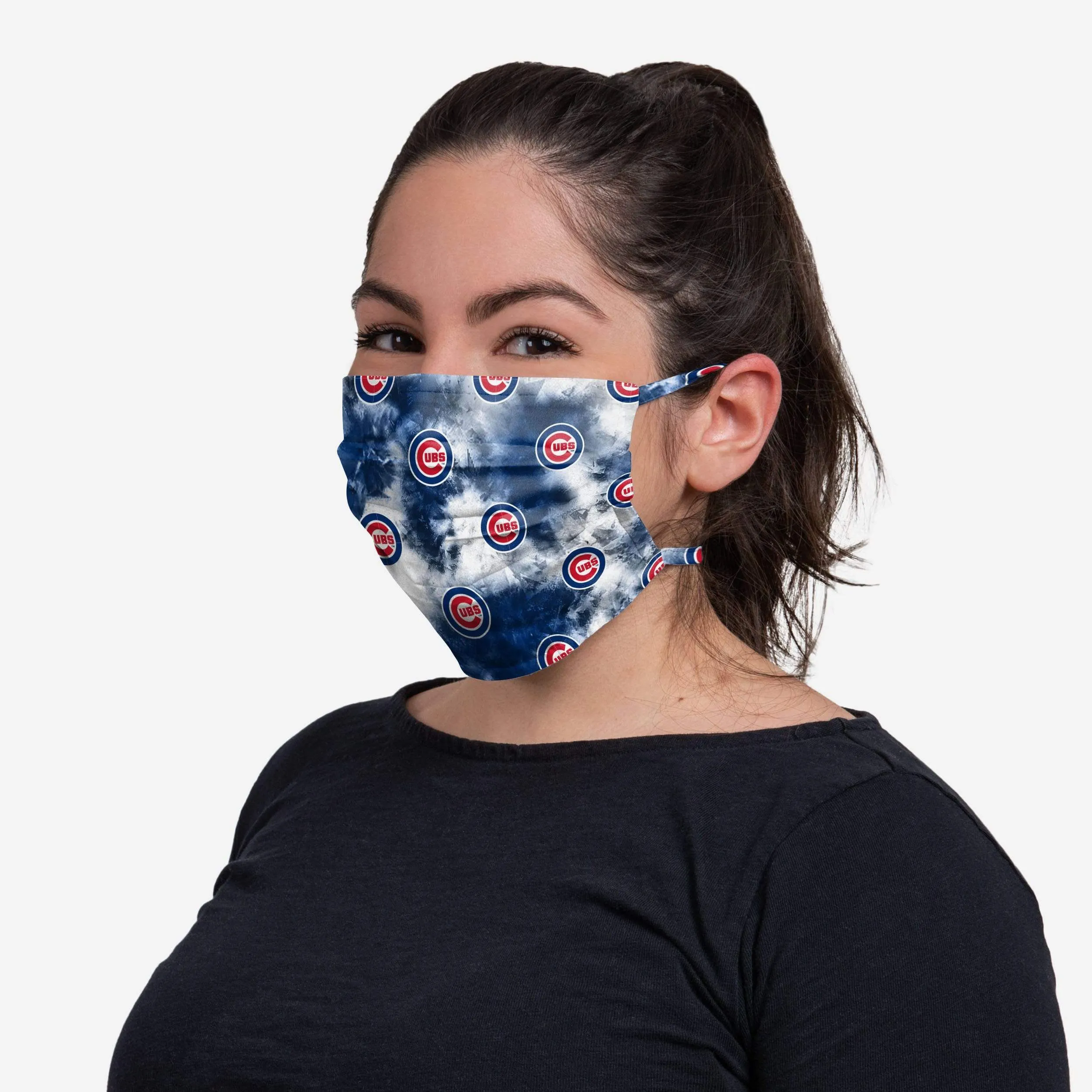 Chicago Cubs Tie-Dye Tie-Back Face Cover
