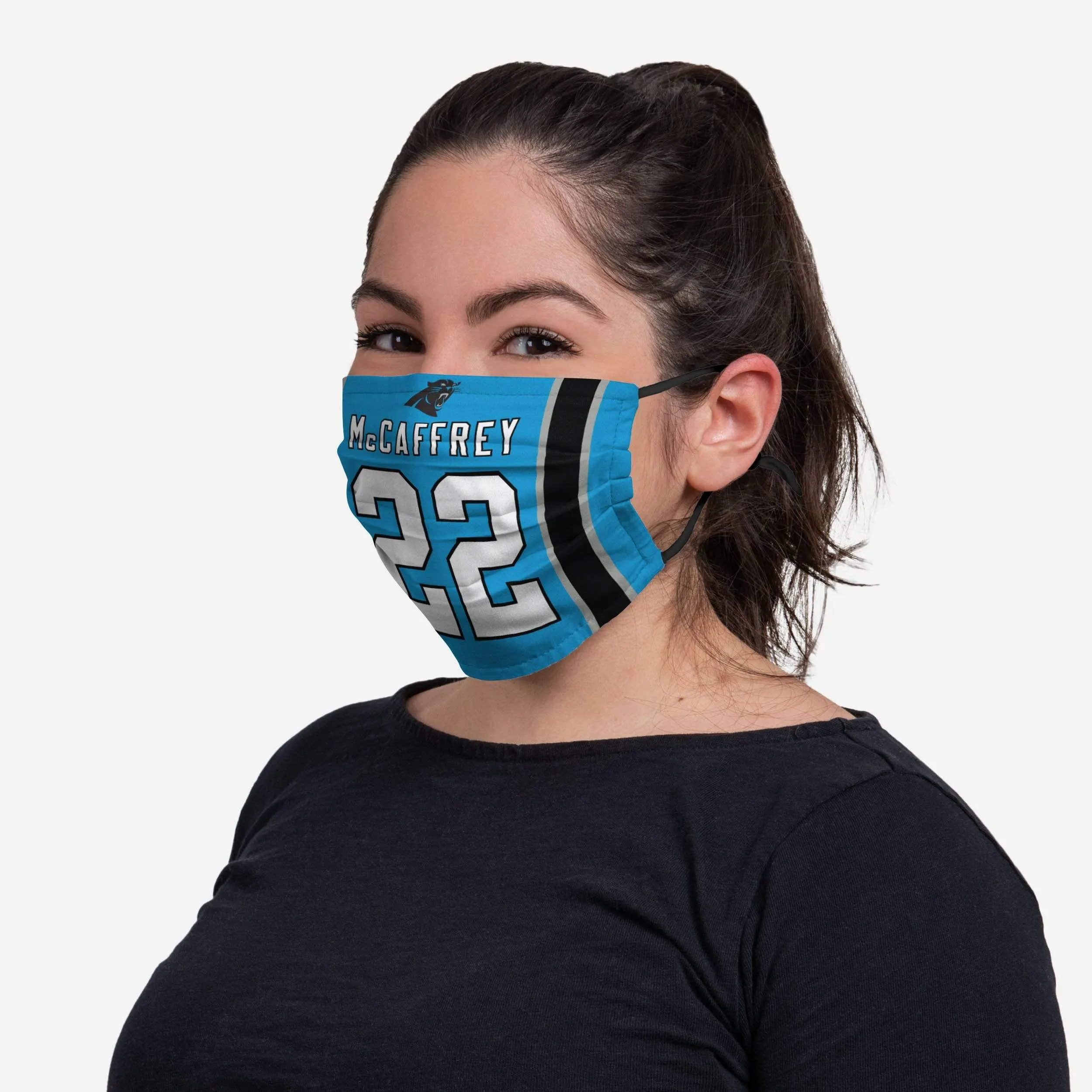 Christian McCaffrey Carolina Panthers Adjustable Face Cover