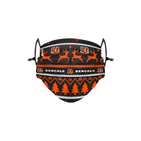 Cincinnati Bengals NFL Wordmark Holiday Adjustable Face Cover