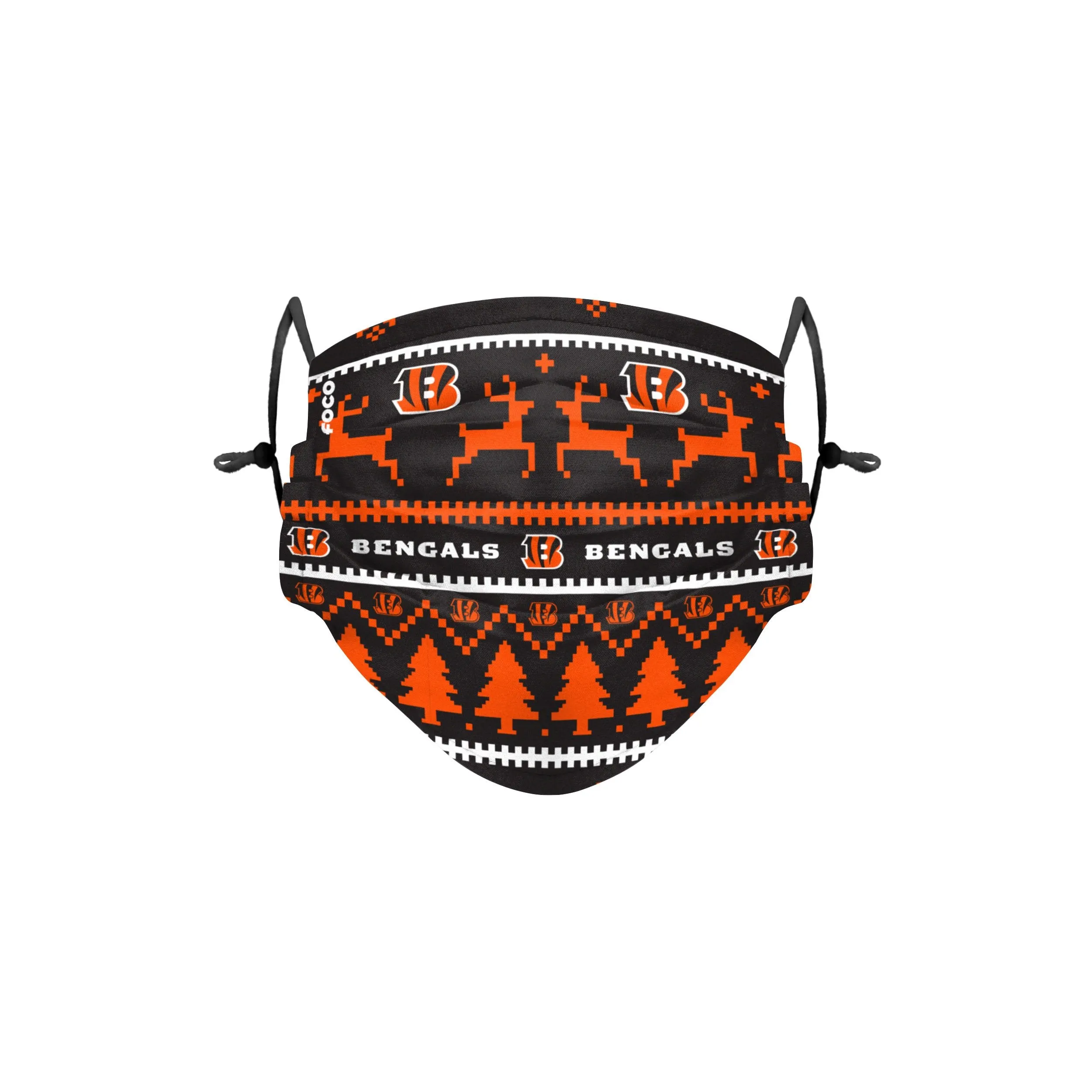 Cincinnati Bengals NFL Wordmark Holiday Adjustable Face Cover