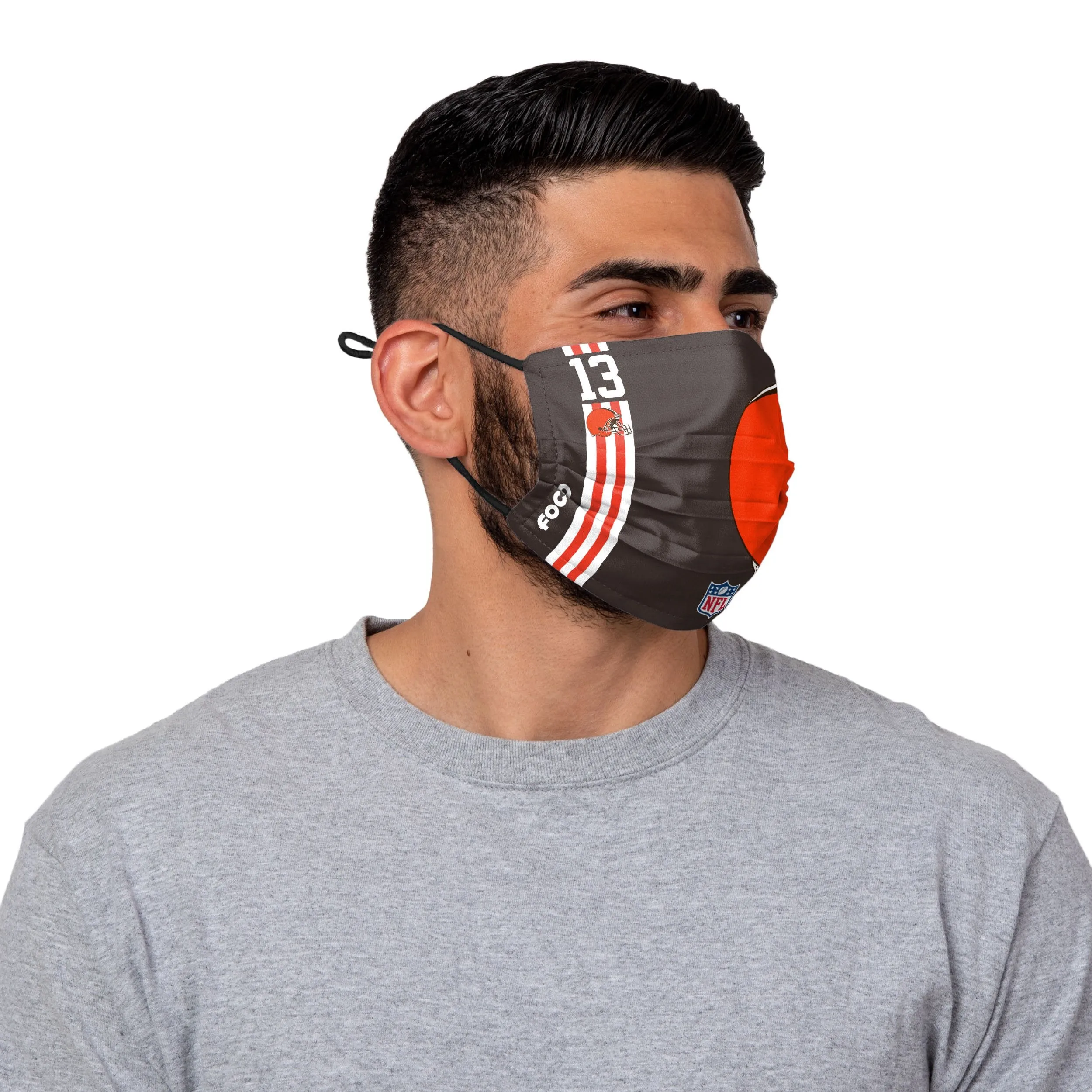 Cleveland Browns NFL Odell Beckham Jr On-Field Sideline Logo Face Cover