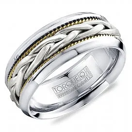 Cobalt & 10K Gold Braided Band