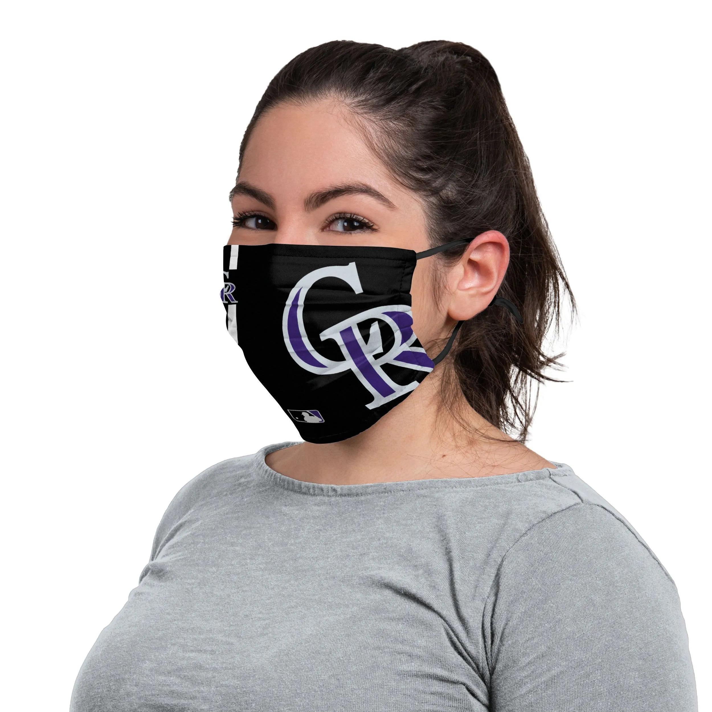Colorado Rockies MLB On-Field Adjustable Black Face Cover