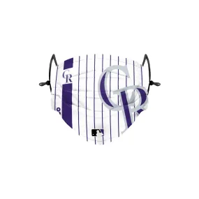 Colorado Rockies MLB On-Field Adjustable Pinstripe Face Cover