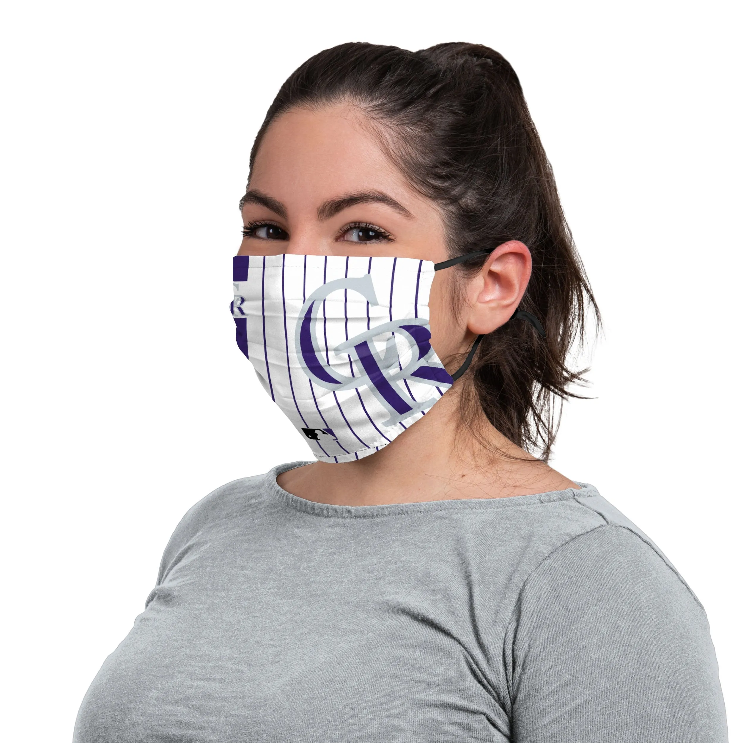 Colorado Rockies MLB On-Field Adjustable Pinstripe Face Cover