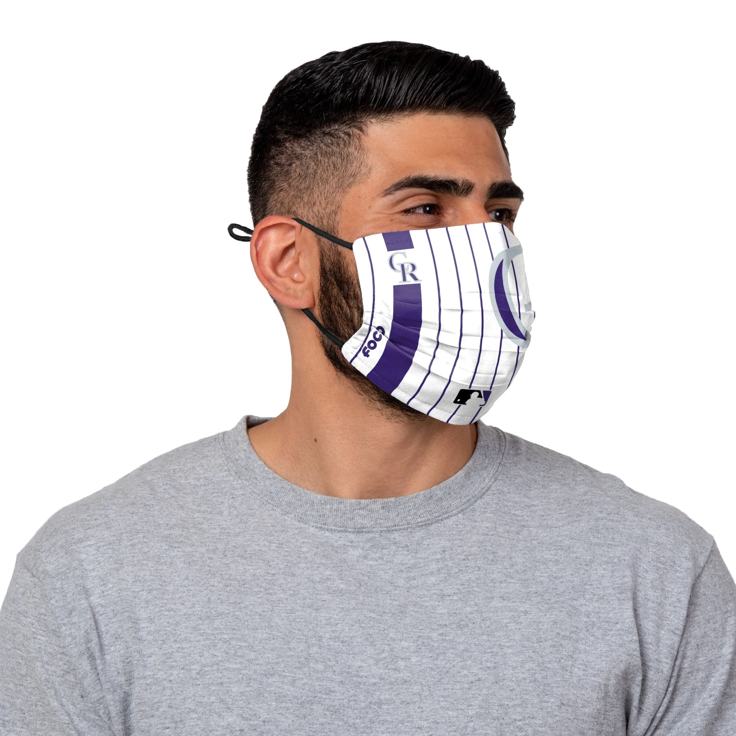 Colorado Rockies MLB On-Field Adjustable Pinstripe Face Cover