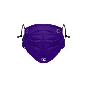 Colorado Rockies MLB Trevor Story On-Field Gameday Adjustable Face Cover
