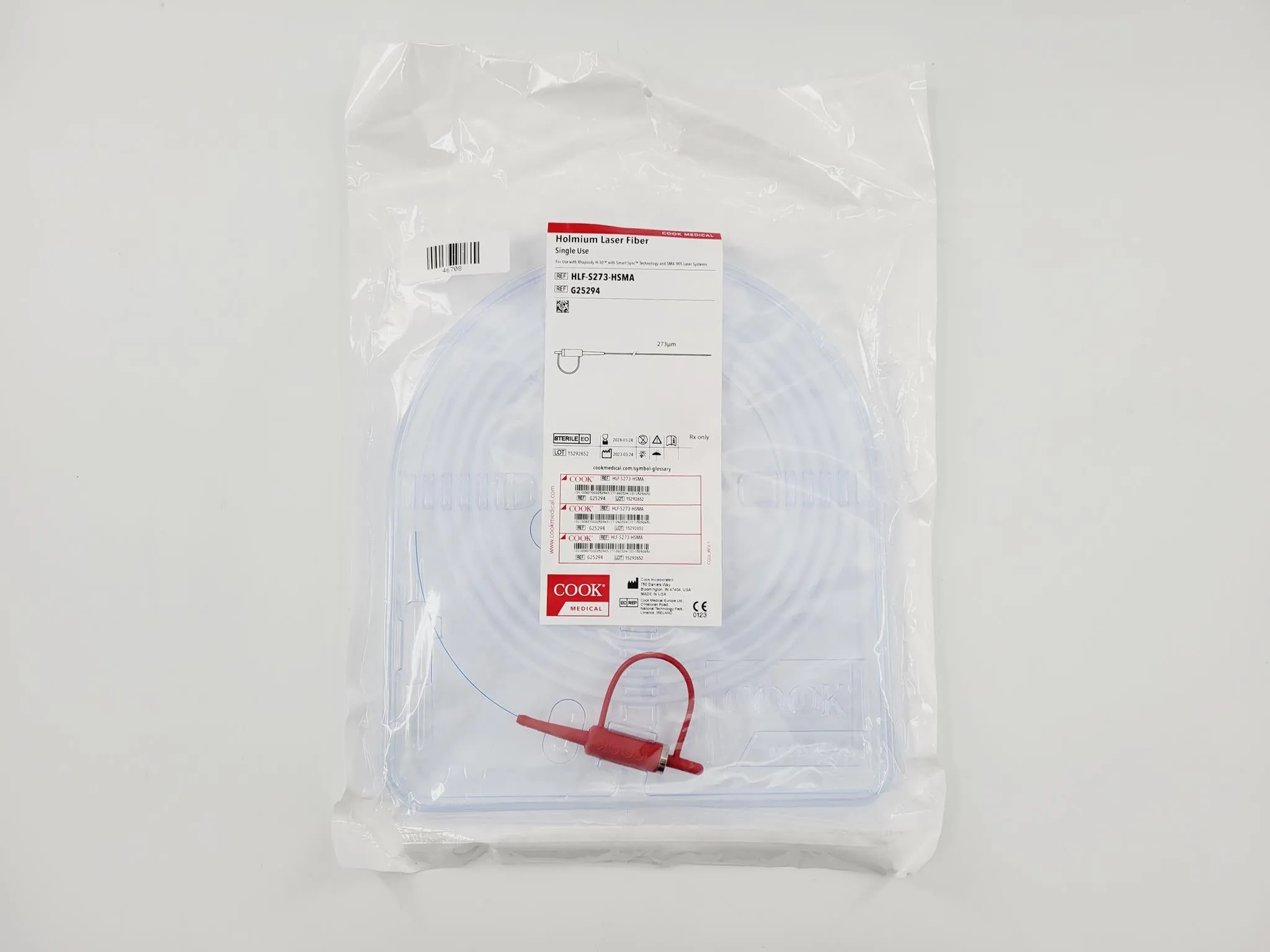 Cook Medical G25294 Holmium Laser Fiber, Single-Use