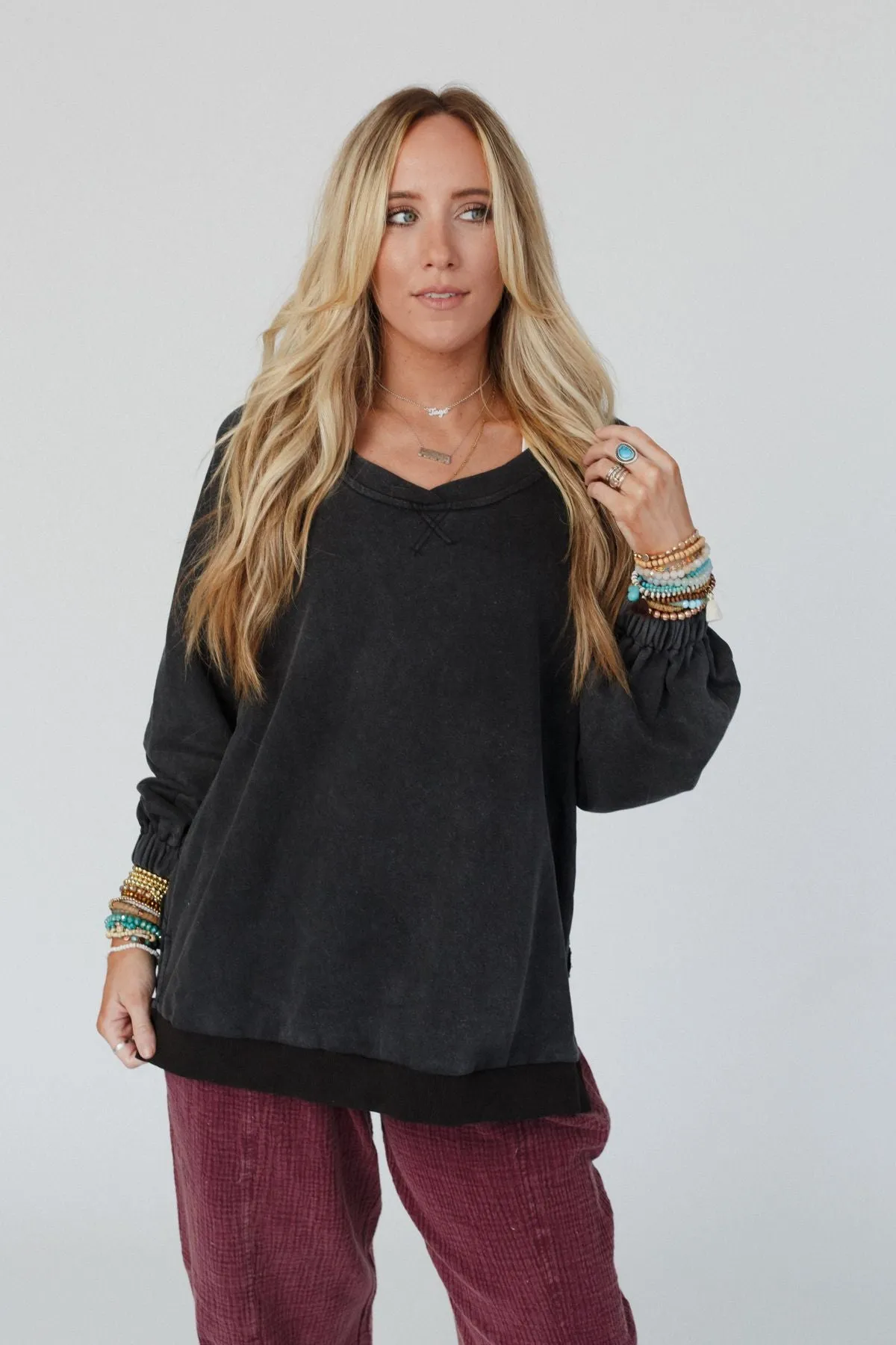 Crossed Paths Sweatshirt - Black