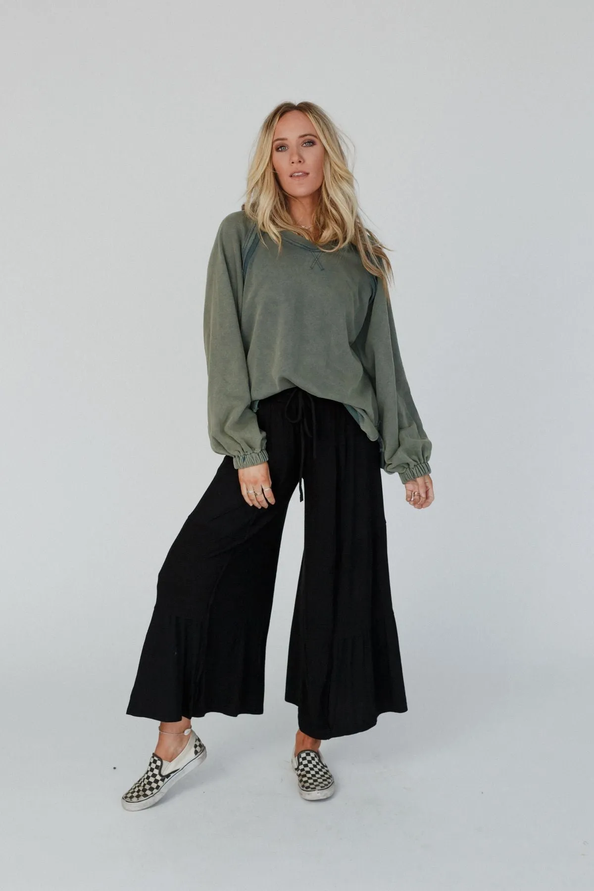 Crossed Paths Sweatshirt - Olive
