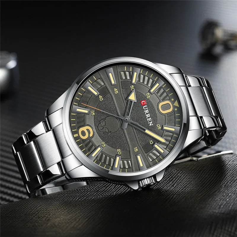 CURREN Original Brand Stainless Steel Band Wrist Watch For Men With Brand (Box & Bag)-8389