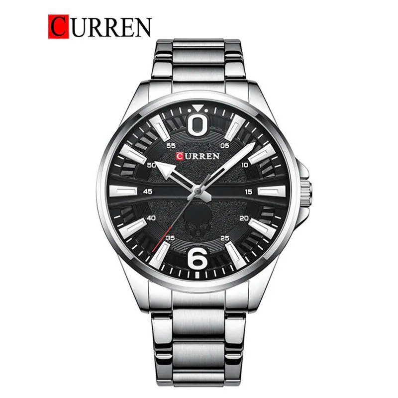 CURREN Original Brand Stainless Steel Band Wrist Watch For Men With Brand (Box & Bag)-8389