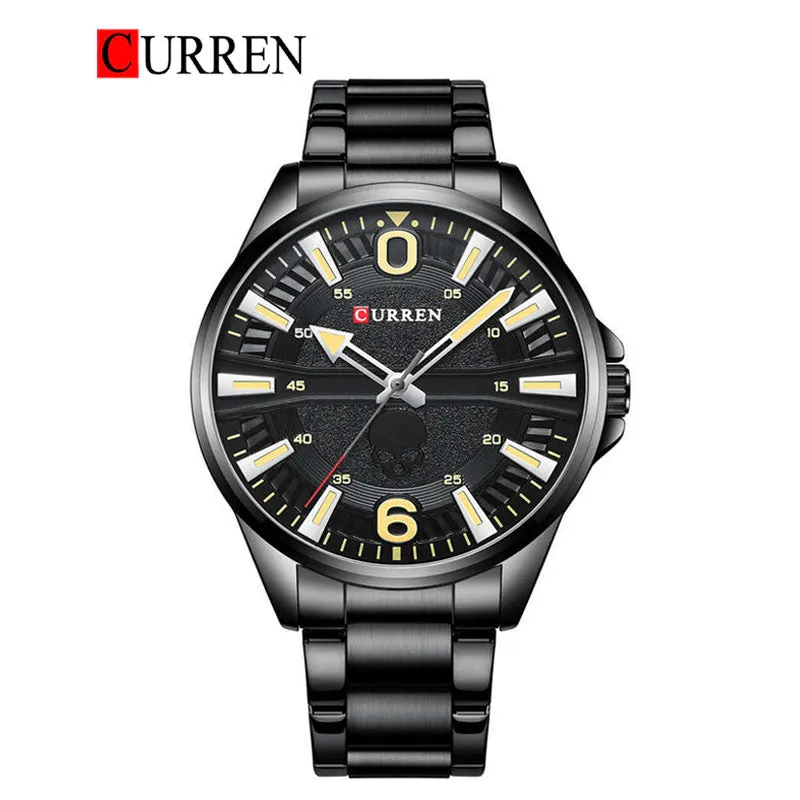 CURREN Original Brand Stainless Steel Band Wrist Watch For Men With Brand (Box & Bag)-8389