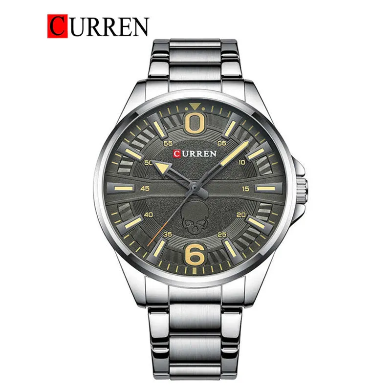 CURREN Original Brand Stainless Steel Band Wrist Watch For Men With Brand (Box & Bag)-8389