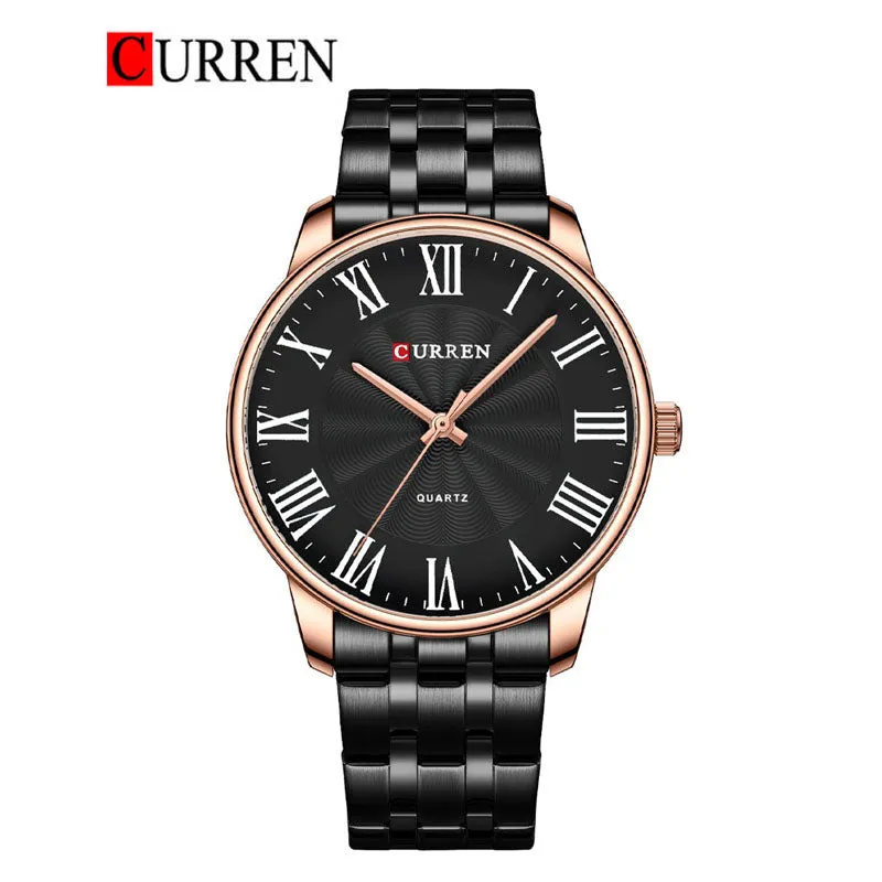 CURREN Original Brand Stainless Steel Band Wrist Watch For Men With Brand (Box & Bag)-8422