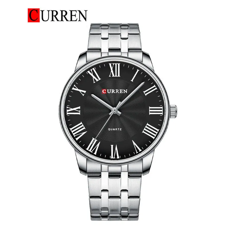 CURREN Original Brand Stainless Steel Band Wrist Watch For Men With Brand (Box & Bag)-8422
