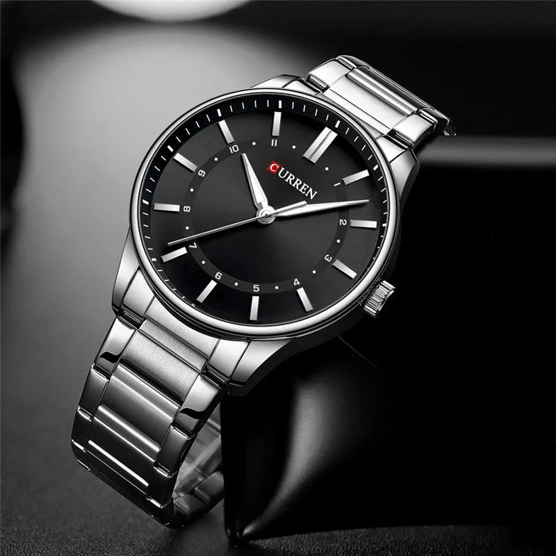 CURREN Original Brand Stainless Steel Band Wrist Watch For Men With Brand (Box & Bag)-8430