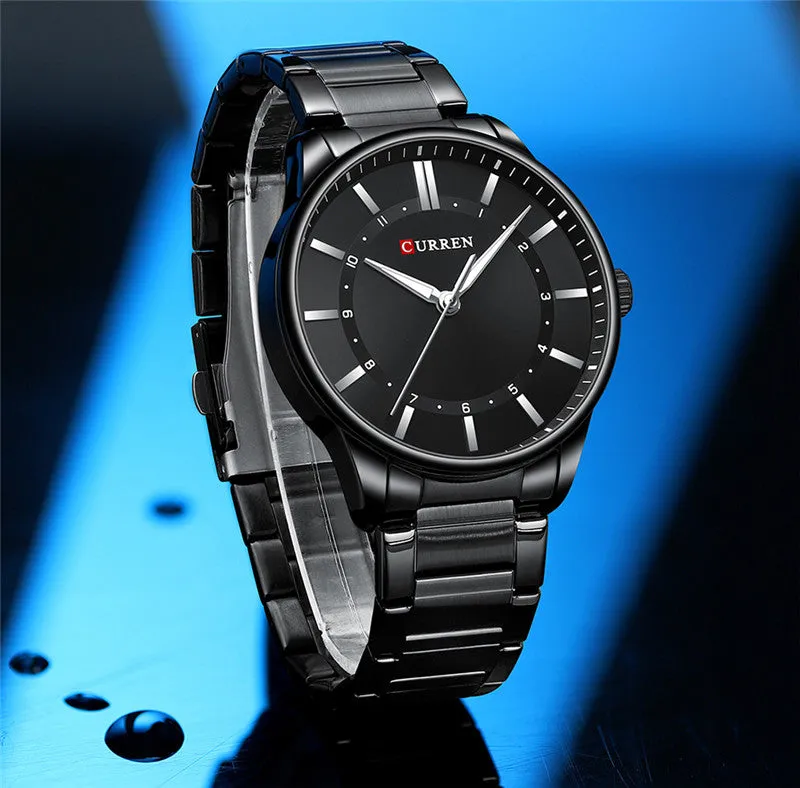 CURREN Original Brand Stainless Steel Band Wrist Watch For Men With Brand (Box & Bag)-8430