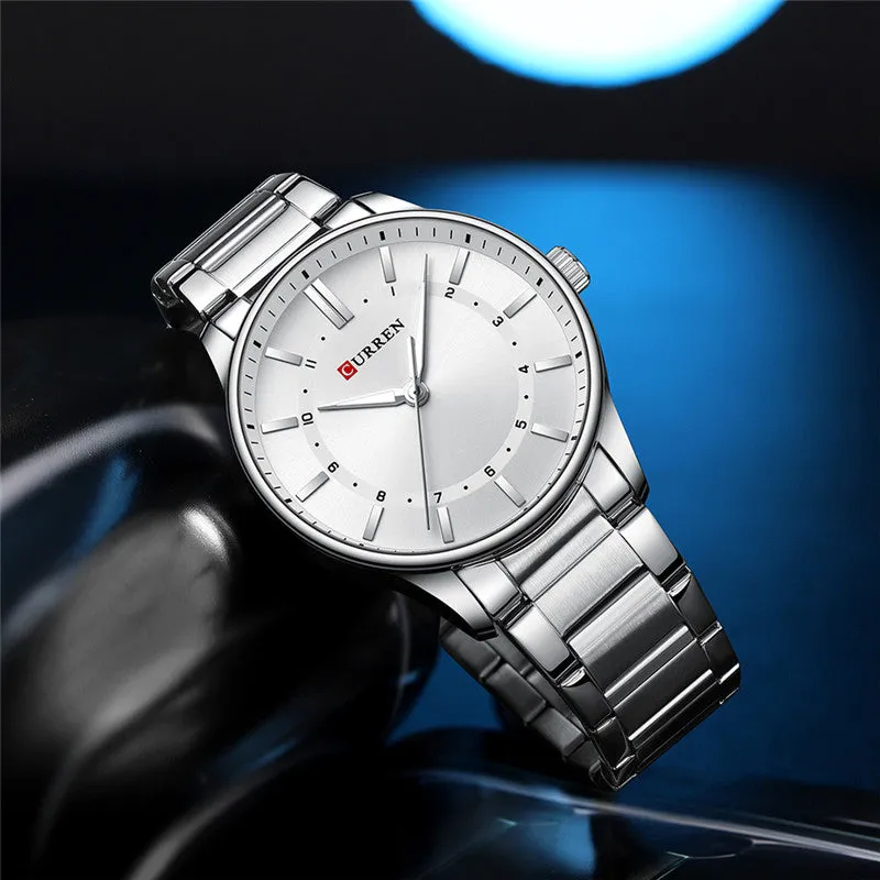 CURREN Original Brand Stainless Steel Band Wrist Watch For Men With Brand (Box & Bag)-8430