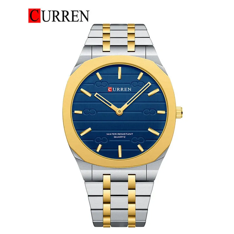 CURREN Original Brand Stainless Steel Band Wrist Watch For Men With Brand (Box & Bag)-8444