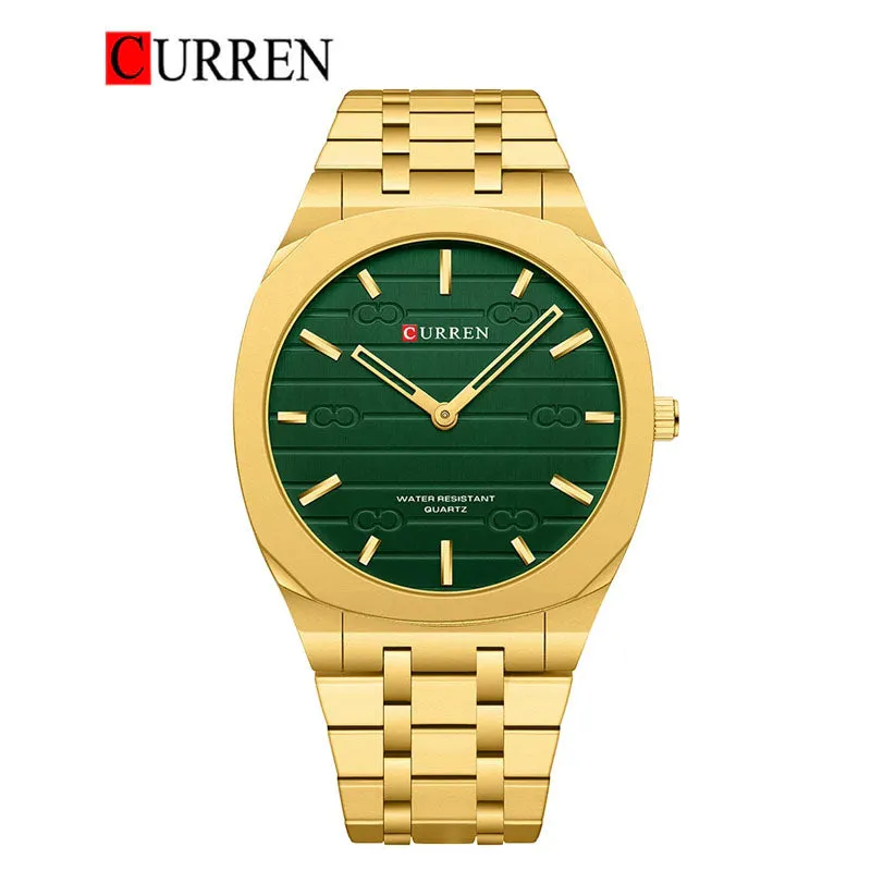 CURREN Original Brand Stainless Steel Band Wrist Watch For Men With Brand (Box & Bag)-8444