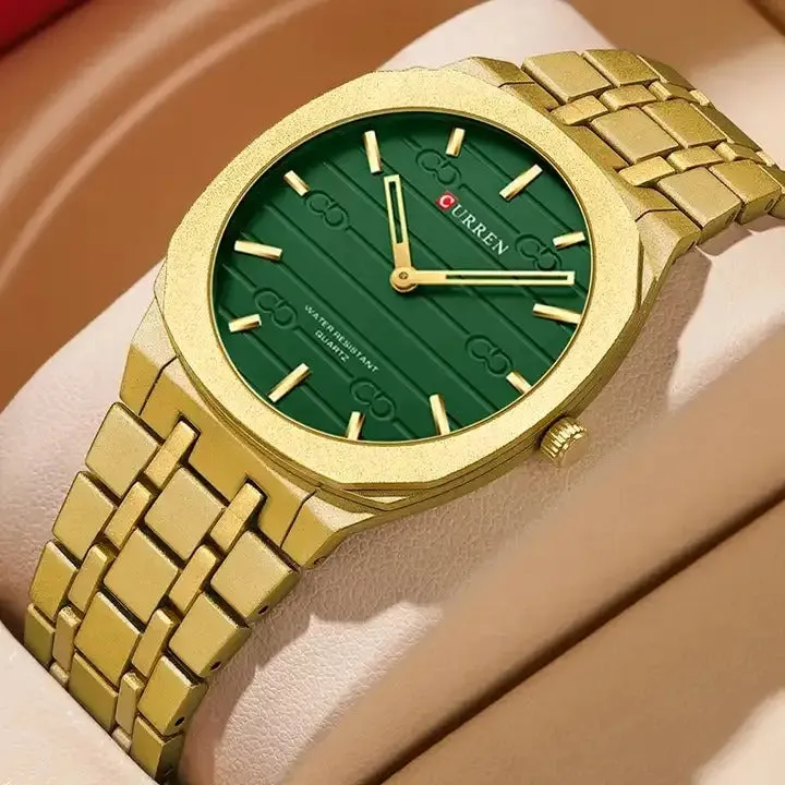 CURREN Original Brand Stainless Steel Band Wrist Watch For Men With Brand (Box & Bag)-8444