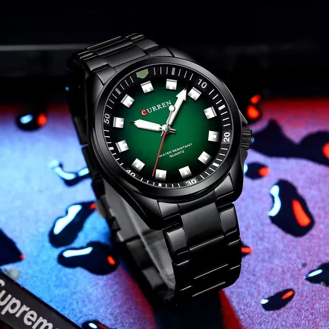 CURREN Original Brand Stainless Steel Band Wrist Watch For Men With Brand (Box & Bag)-8451