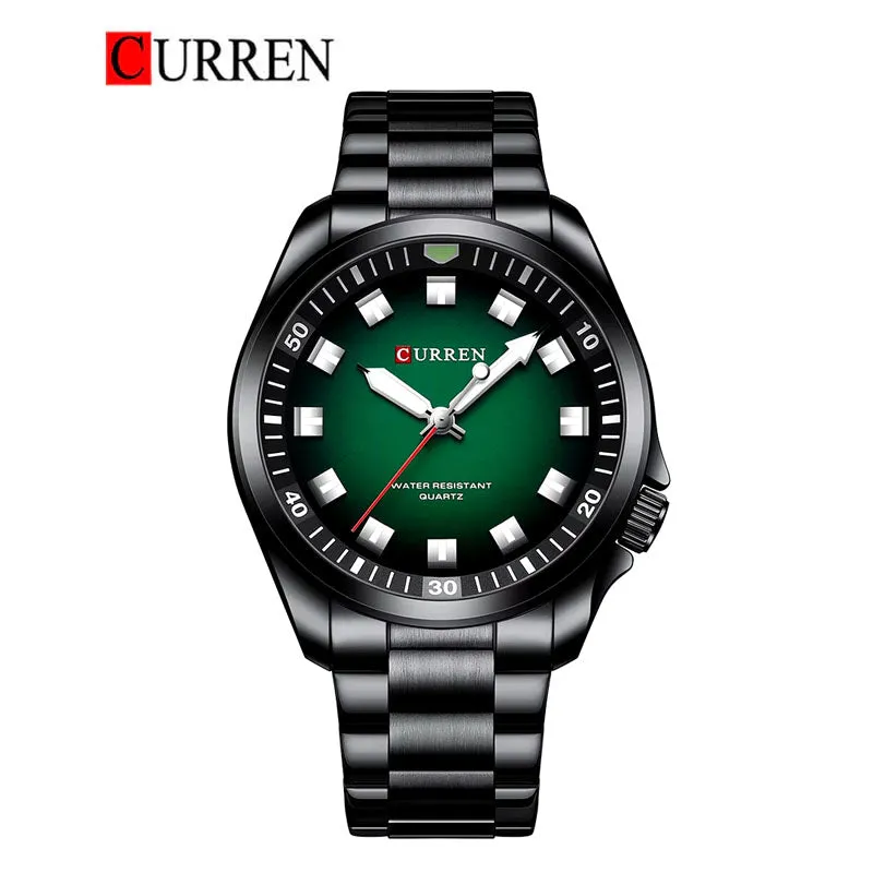 CURREN Original Brand Stainless Steel Band Wrist Watch For Men With Brand (Box & Bag)-8451