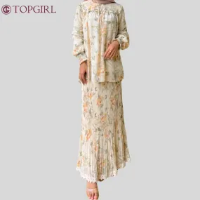 Daphne Set Blouse And Skirt