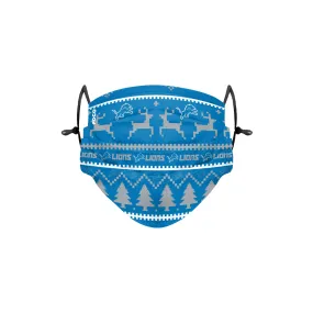 Detroit Lions NFL Wordmark Holiday Adjustable Face Cover