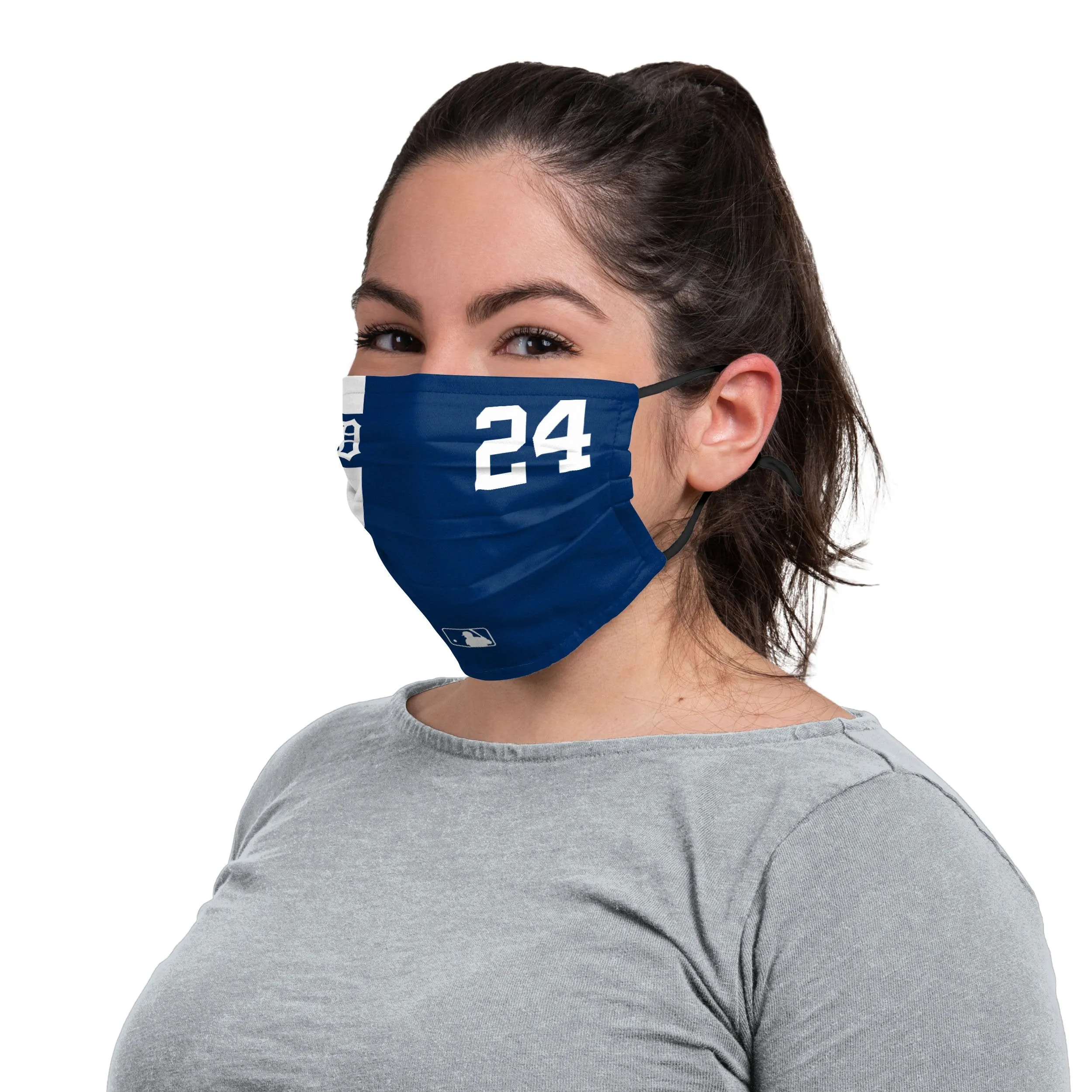 Detroit Tigers MLB Miguel Cabrera On-Field Adjustable Navy & White Face Cover