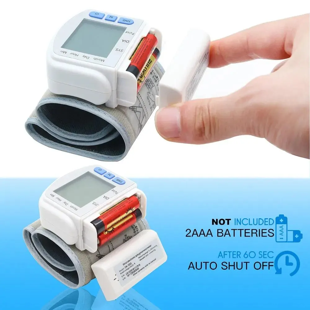 Digital Wrist Blood Pressure Monitor For Measuring Arterial Pressure-Digital Blood Pressure Monitor